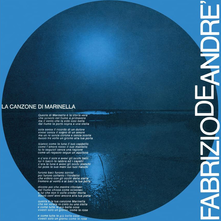 Copertina Vinile 33 giri La Canzone di Marinella di Fabrizio de Andrè